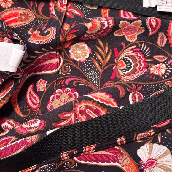 Loft Paisley Print Midi Skirt- Size XL- NWT - Picture 11 of 12